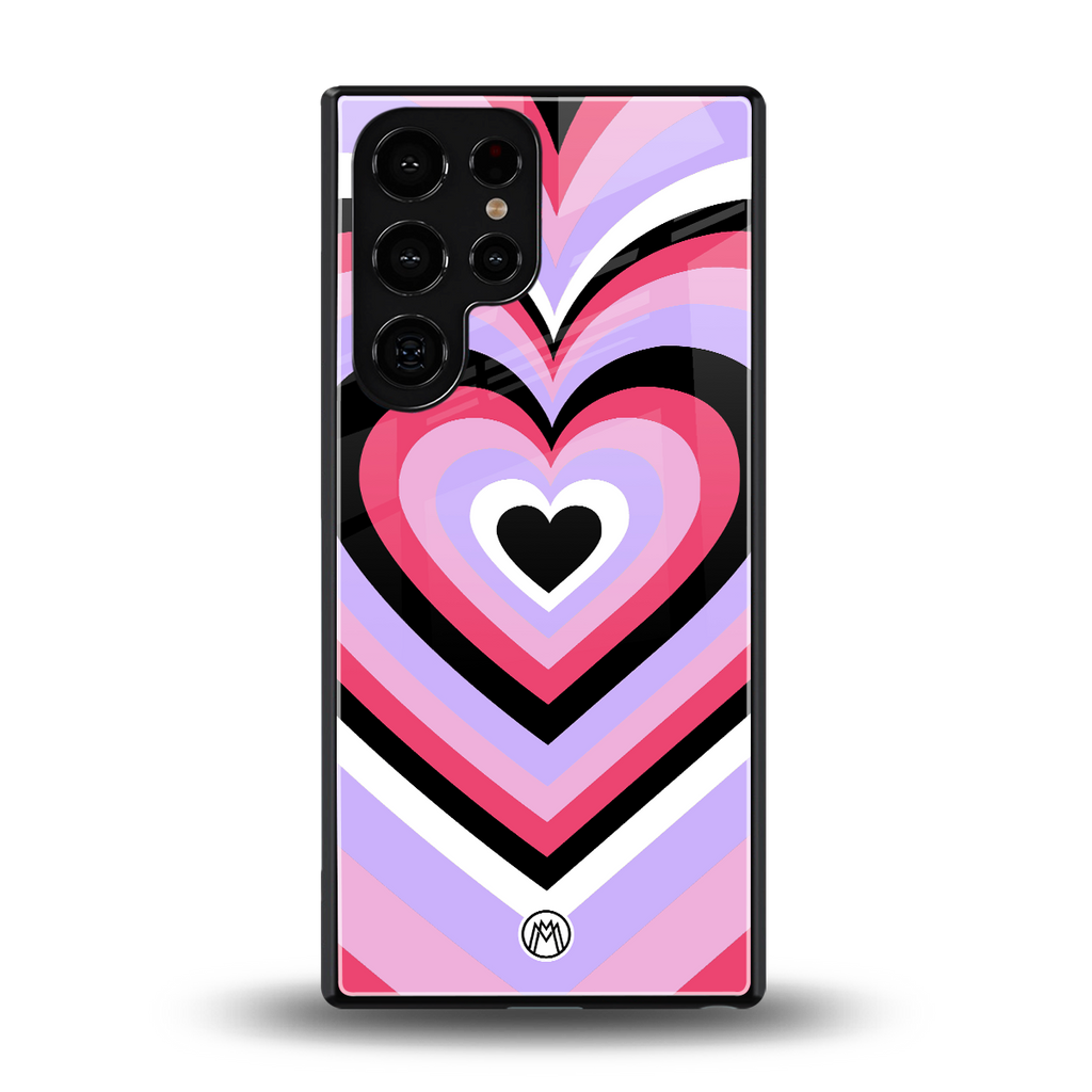 y2k pink hearts bubblegum edition back phone cover | glass case for samsung galaxy s25 ultra