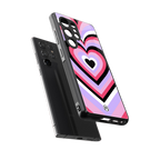 y2k pink hearts bubblegum edition back phone cover | glass case for samsung galaxy s25 ultra