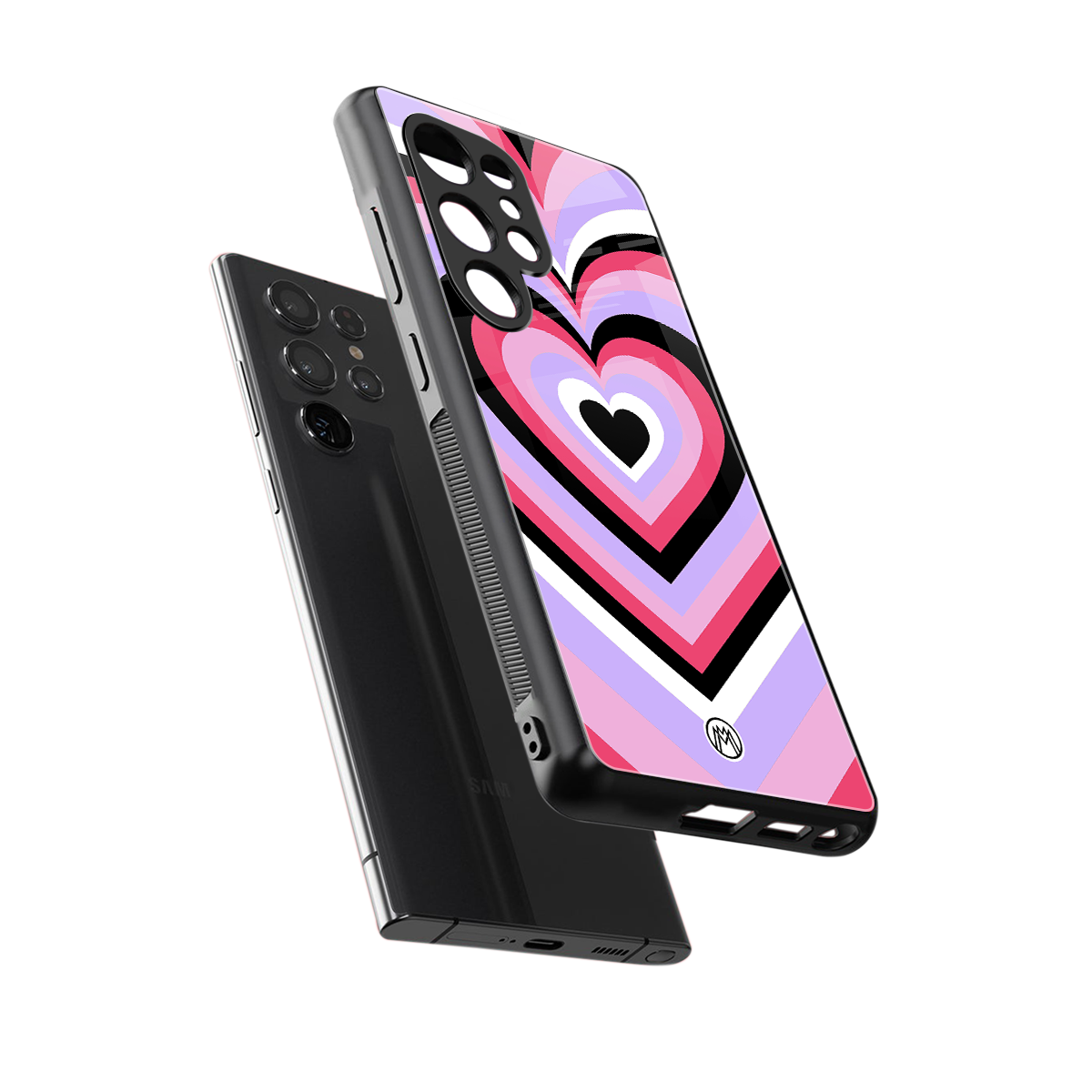 y2k pink hearts bubblegum edition back phone cover | glass case for samsung galaxy s25 ultra