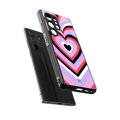 y2k pink hearts bubblegum edition back phone cover | glass case for samsung galaxy s25 ultra