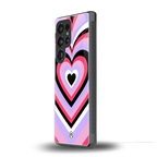 y2k pink hearts bubblegum edition back phone cover | glass case for samsung galaxy s25 ultra