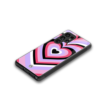 y2k pink hearts bubblegum edition back phone cover | glass case for samsung galaxy s25 ultra