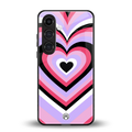 y2k pink hearts bubblegum edition back phone cover | glass case for samsung galaxy s23 plus