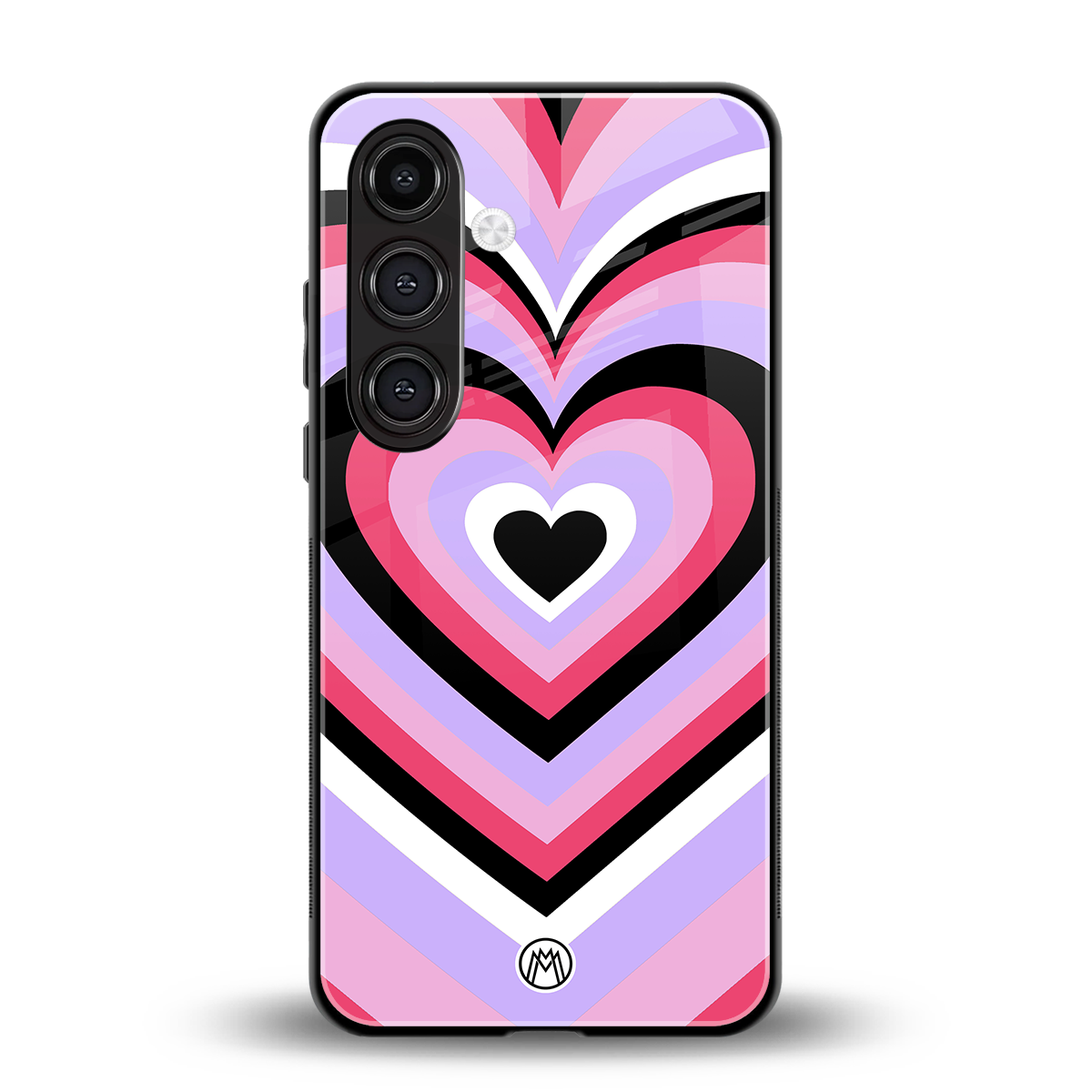 y2k pink hearts bubblegum edition back phone cover | glass case for samsung galaxy s23