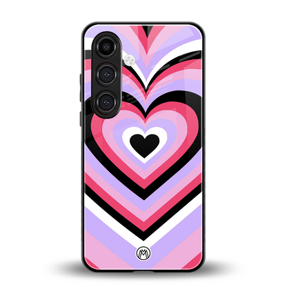 y2k pink hearts bubblegum edition back phone cover | glass case for samsung galaxy s24 plus