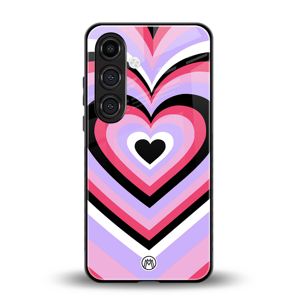 y2k pink hearts bubblegum edition back phone cover | glass case for samsung galaxy s24 fe