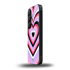 y2k pink hearts bubblegum edition back phone cover | glass case for samsung galaxy s24