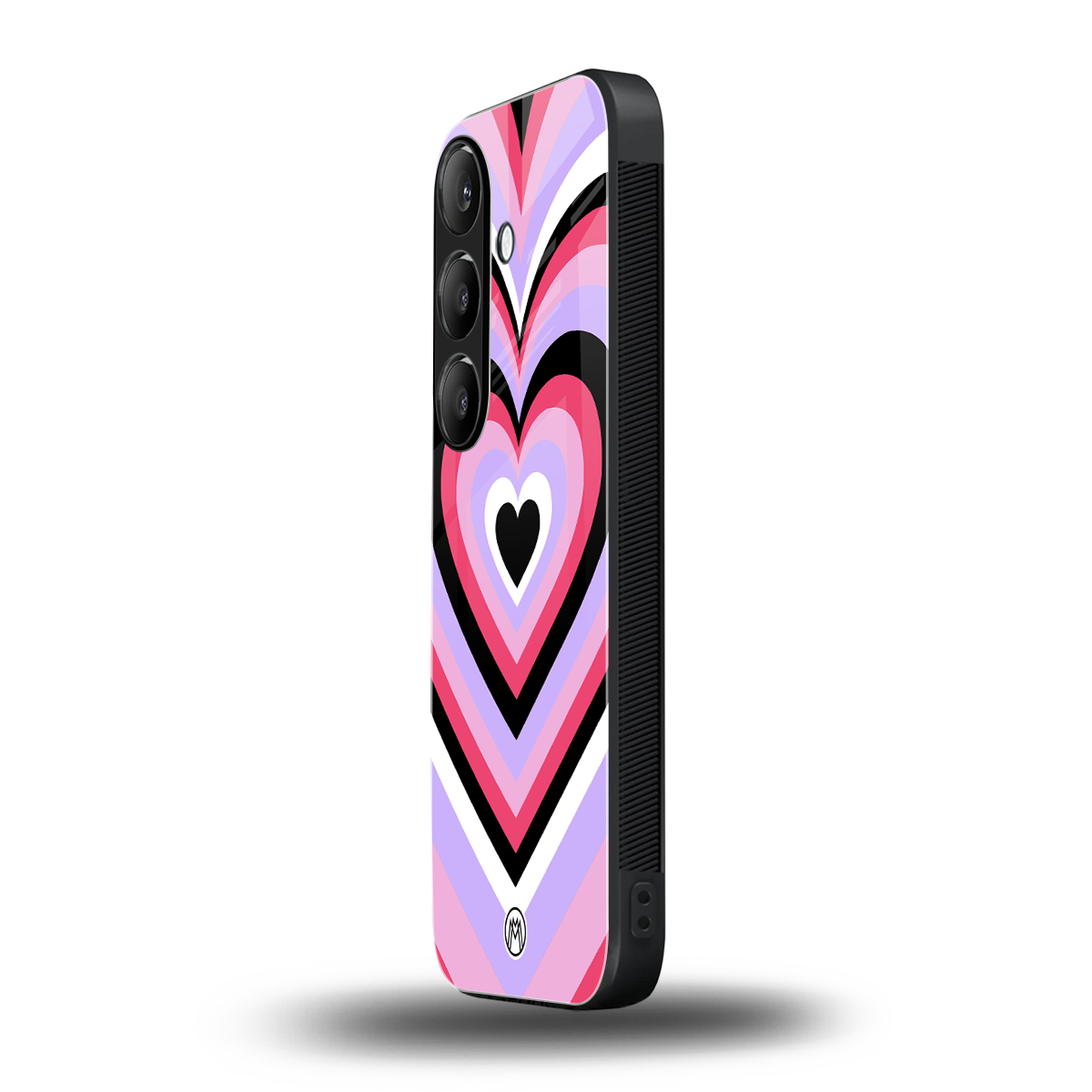 y2k pink hearts bubblegum edition back phone cover | glass case for samsung galaxy s23 plus