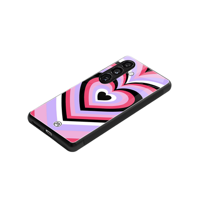 y2k pink hearts bubblegum edition back phone cover | glass case for samsung galaxy s24 plus