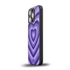 y2k purple hearts aesthetic back phone cover | glass case for iphone 13 pro