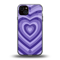 y2k purple hearts aesthetic back phone cover | glass case for iphone 14 plus