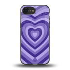 y2k purple hearts aesthetic back phone cover | glass case for iphone 16e
