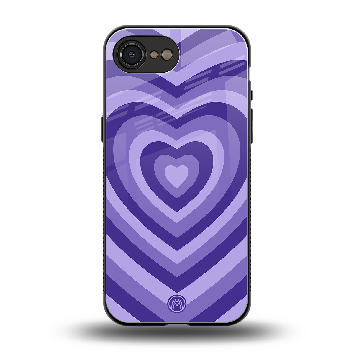 y2k purple hearts aesthetic back phone cover | glass case for iphone 16e