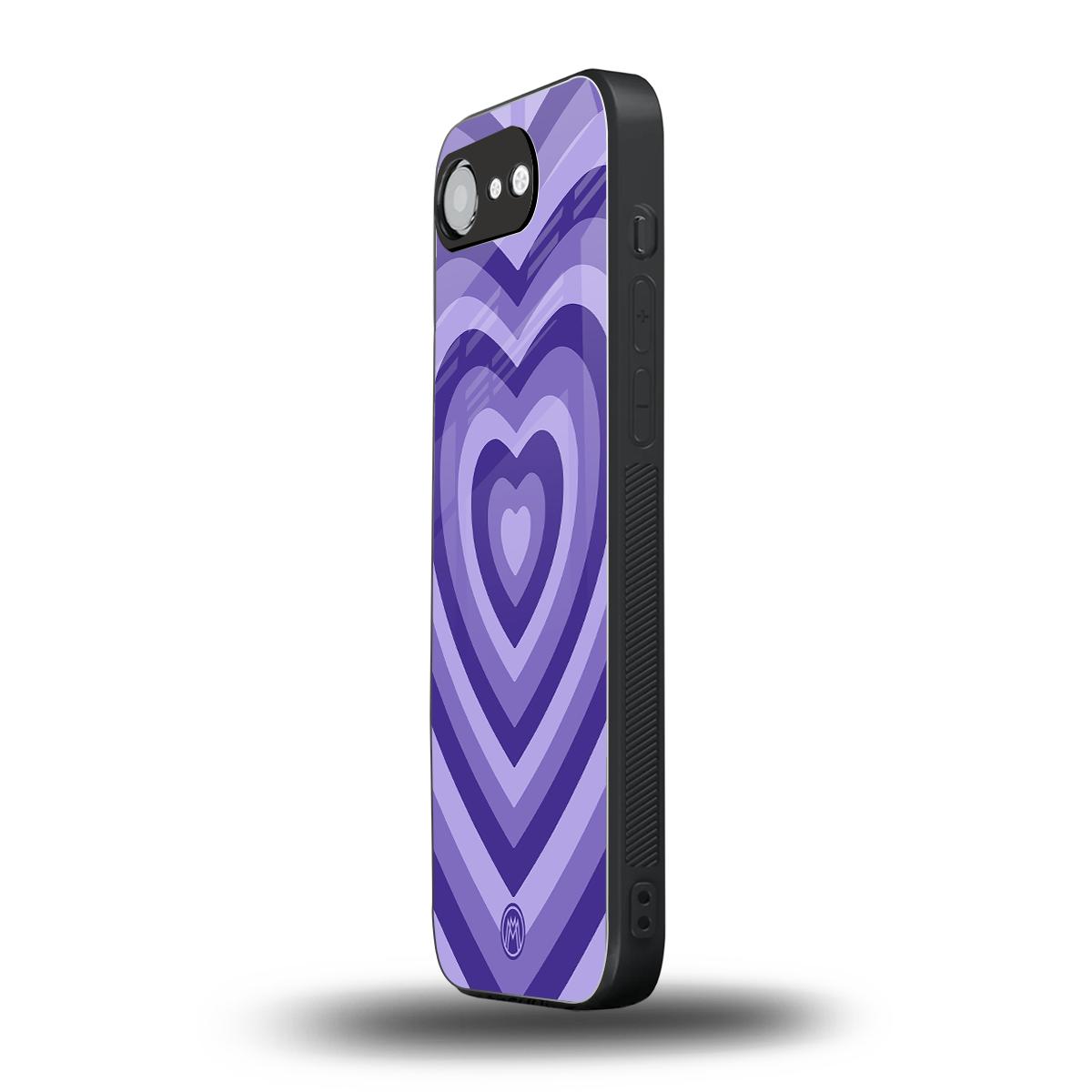 y2k purple hearts aesthetic back phone cover | glass case for iphone 16e