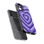 y2k purple hearts aesthetic back phone cover | glass case for nothing phone 1