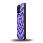 y2k purple hearts aesthetic back phone cover | glass case for nothing phone 1