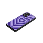 y2k purple hearts aesthetic back phone cover | glass case for nothing phone 2