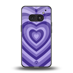 y2k purple hearts aesthetic back phone cover | glass case for nothing phone 2a