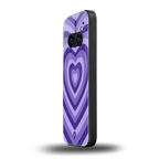 y2k purple hearts aesthetic back phone cover | glass case for nothing phone 2a