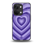y2k purple hearts aesthetic back phone cover | glass case for oneplus nord 3