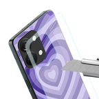 y2k purple hearts aesthetic back phone cover | glass case for oneplus nord 3
