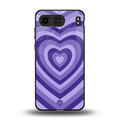 y2k purple hearts aesthetic back phone cover | glass case for oneplus nord 4