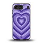 y2k purple hearts aesthetic back phone cover | glass case for oneplus nord 4