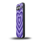 y2k purple hearts aesthetic back phone cover | glass case for oneplus nord 4