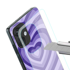 y2k purple hearts aesthetic back phone cover | glass case for oneplus nord ce 3