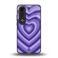 y2k purple hearts aesthetic back phone cover | glass case for oneplus nord ce 4