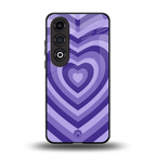 y2k purple hearts aesthetic back phone cover | glass case for oneplus nord ce 4
