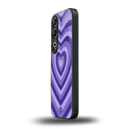 y2k purple hearts aesthetic back phone cover | glass case for oneplus nord ce 4
