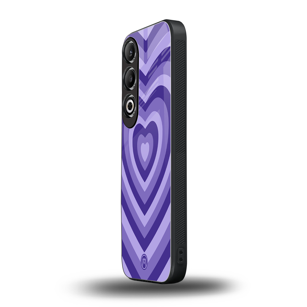 y2k purple hearts aesthetic back phone cover | glass case for oneplus nord ce 4