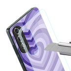y2k purple hearts aesthetic back phone cover | glass case for oneplus nord ce 4