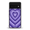 y2k purple hearts aesthetic back phone cover | glass case for google pixel 6 pro