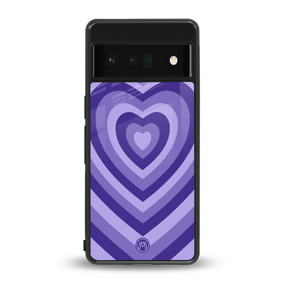 y2k purple hearts aesthetic back phone cover | glass case for google pixel 6 pro