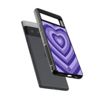 y2k purple hearts aesthetic back phone cover | glass case for google pixel 6 pro