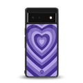 y2k purple hearts aesthetic back phone cover | glass case for Google Pixel 6A