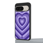 y2k purple hearts aesthetic back phone cover | glass case for google pixel 9