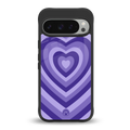 y2k purple hearts aesthetic back phone cover | glass case for google pixel 9 pro