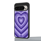 y2k purple hearts aesthetic back phone cover | glass case for google pixel 9 pro