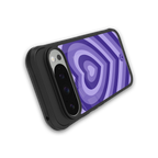 y2k purple hearts aesthetic back phone cover | glass case for google pixel 9 pro