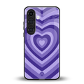 y2k purple hearts aesthetic back phone cover | glass case for samsung galaxy s24 plus