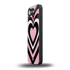 y2k retro pink hearts back phone cover | glass case for iphone 16e