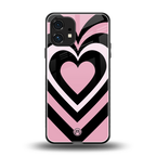 y2k retro pink hearts back phone cover | glass case for nothing phone 1