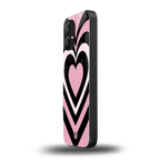 y2k retro pink hearts back phone cover | glass case for nothing phone 1
