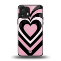 y2k retro pink hearts back phone cover | glass case for nothing phone 2