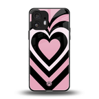 y2k retro pink hearts back phone cover | glass case for nothing phone 2