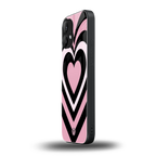 y2k retro pink hearts back phone cover | glass case for nothing phone 2