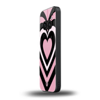 y2k retro pink hearts back phone cover | glass case for nothing phone 2a